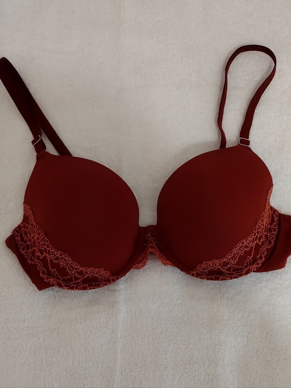 Soma Women’s 36C Full Coverage Bra - 36C- Red with Lace